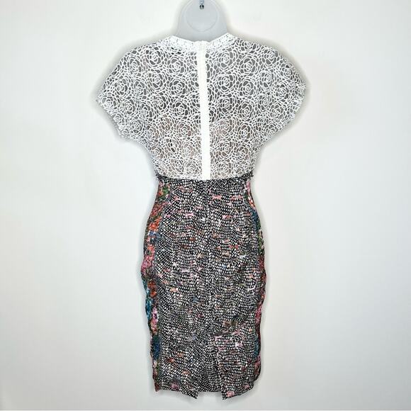 ANTHROPOLOGIE Beguile By Byron Lars Lace Study Dress Size 2 Cocktail Boho Party - Picture 6 of 8